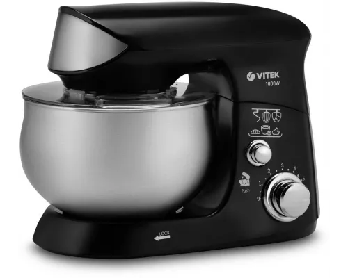 Миксер Vitek VT-1445 (MC) черный/серебро