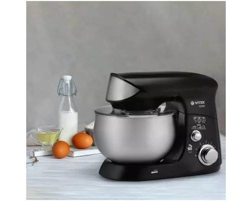 Миксер Vitek VT-1445 (MC) черный/серебро