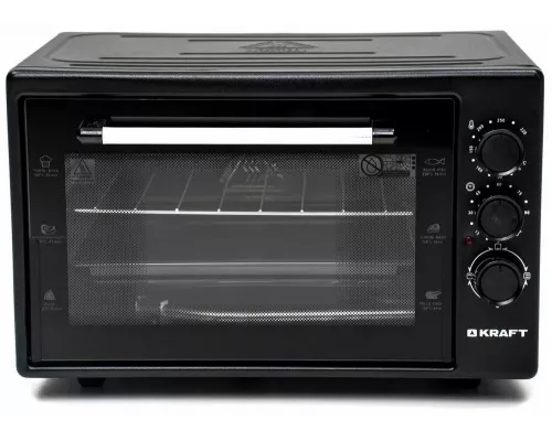 Мини-печь KRAFT KF-MO 3800 BL черный
