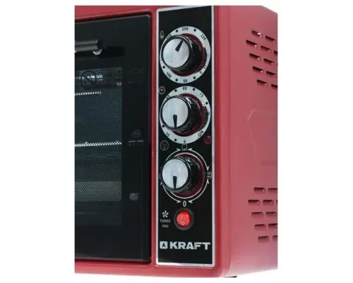Мини-печь KRAFT KF-MO3804KR красный