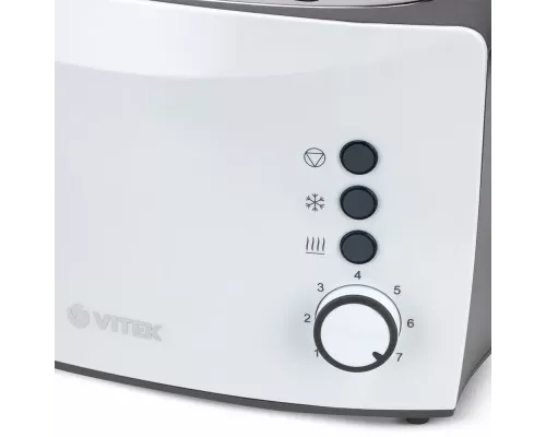 Тостер Vitek VT-7166 (MC) белый/серый