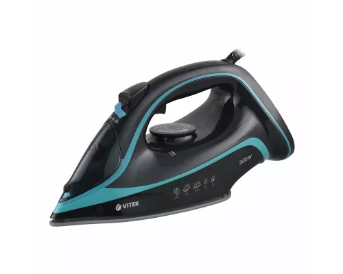 Утюг Vitek VT-8334 черный/бирюзовый