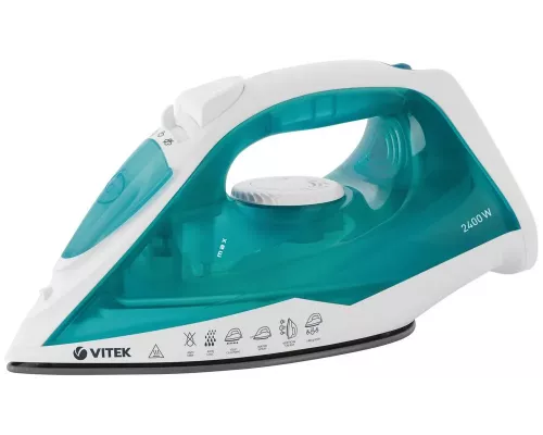 Утюг Vitek VT-8336 белый/бирюзовый