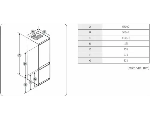 Встраиваемый холодильник Samsung BRB30715EWW/EF