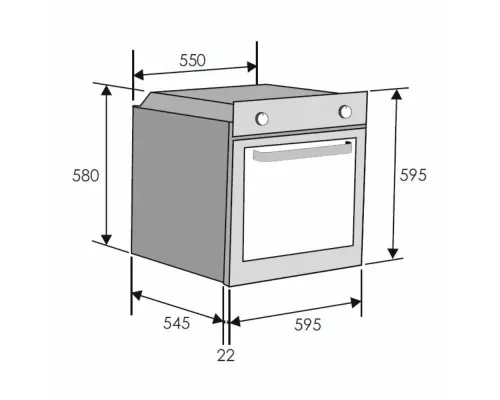 Духовой шкаф CANDY FCP612W/E белый