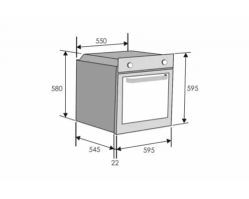 Духовой шкаф CANDY FCT615NXL черный