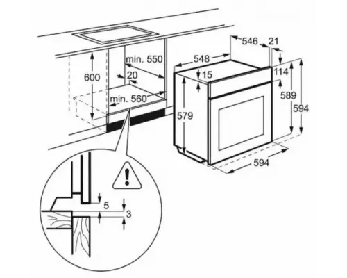 Духовой шкаф Electrolux EOB3400BOR