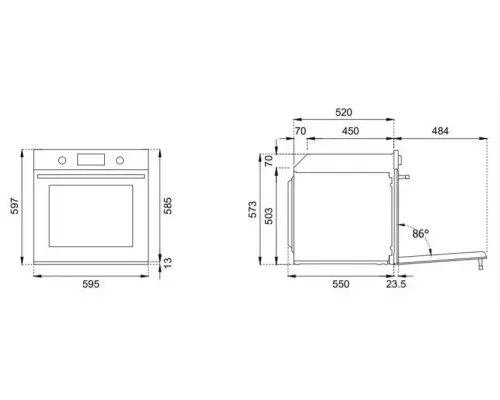 Духовой шкаф Jacky's JO EVR7669