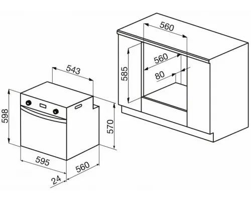 Духовой шкаф Korting OKB 760 FX