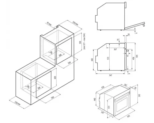 Духовой шкаф KRONA BEATO 60 BL