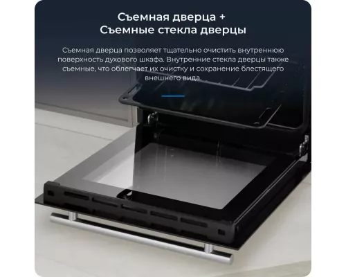 Духовой шкаф ZUGEL ZOE451B черный