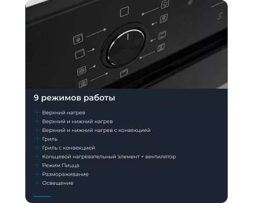 Духовой шкаф ZUGEL ZOE602W белый