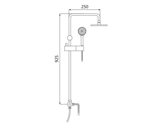 Душевая стойка Oute T8104