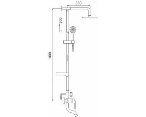Душевая стойка Oute T9604