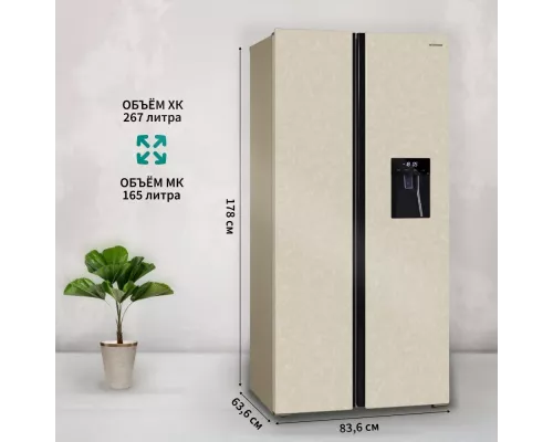 Холодильник NORDFROST RFS 484D NFYm inverter