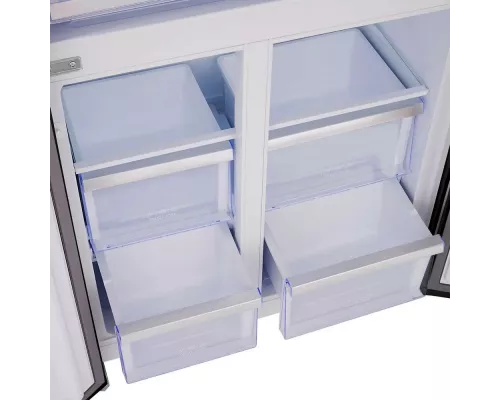 Холодильник TESLER RCD-482I BLACK GLASS