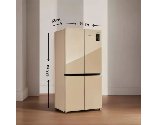 Холодильник TESLER RCD-545I BEIGE GLASS