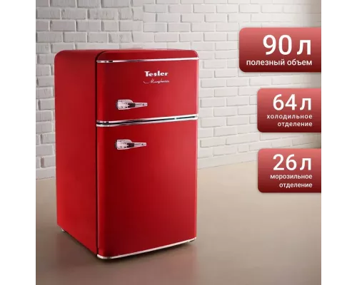Холодильник TESLER RT-97 RED