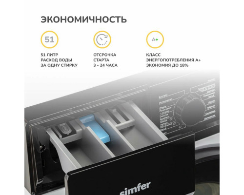 Стиральная машина Simfer WHC704 белый