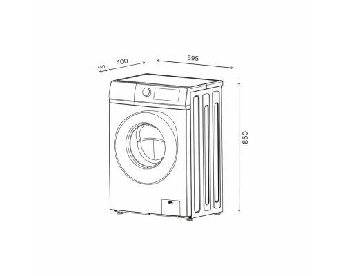 Стиральная машина LEX LWM06010BLIDsmall черно-белый Стиральная машина LEX LWM06010BLIDsmall черно-белый