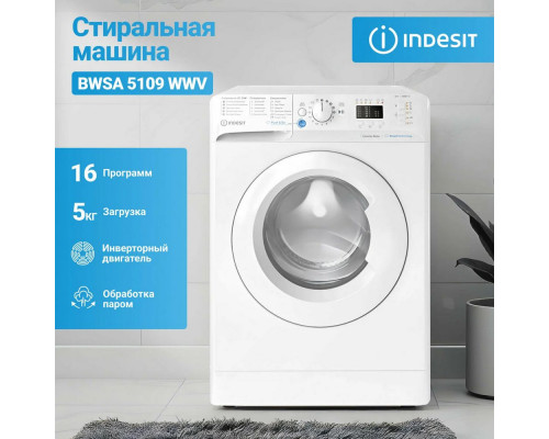 Стиральная машина Indesit BWSA 5109 WWV белый Стиральная машина Indesit BWSA 5109 WWV белый