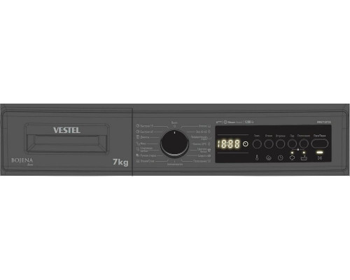 Стиральная машина VESTEL WMS7120T2S темное серебро/черный Стиральная машина VESTEL WMS7120T2S темное серебро/черный