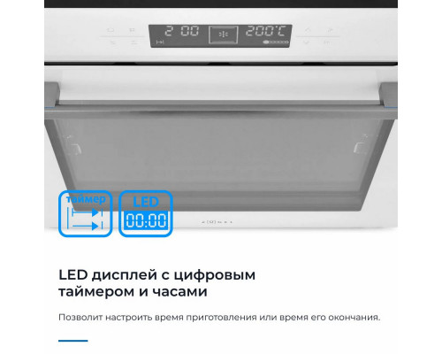 Духовой шкаф ZUGEL ZOE601W белый Духовой шкаф ZUGEL ZOE601W белый
