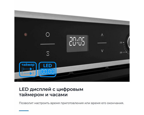 Духовой шкаф ZUGEL ZOE602X стальной Духовой шкаф ZUGEL ZOE602X стальной
