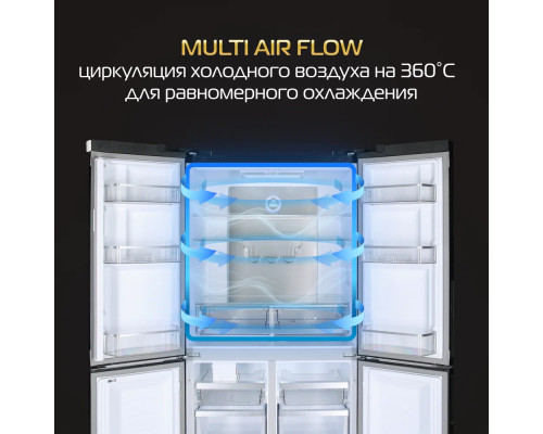 Холодильник HIBERG RFQ-555DX NFGB inverter