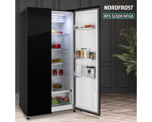 Холодильник NORDFROST RFS 525DX NFGB inverter