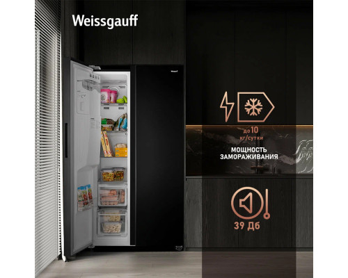 Холодильник Weissgauff WSBS 697 NFBX Inverter Ice Maker