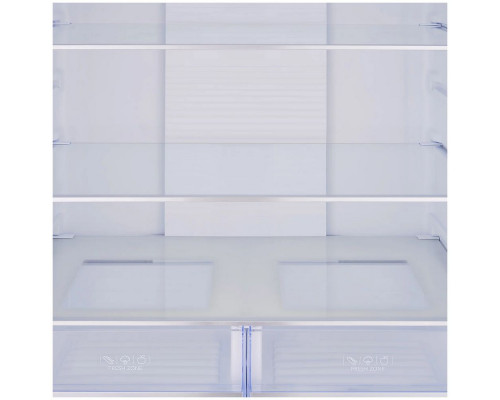 Холодильник TESLER RCD-482I WHITE GLASS