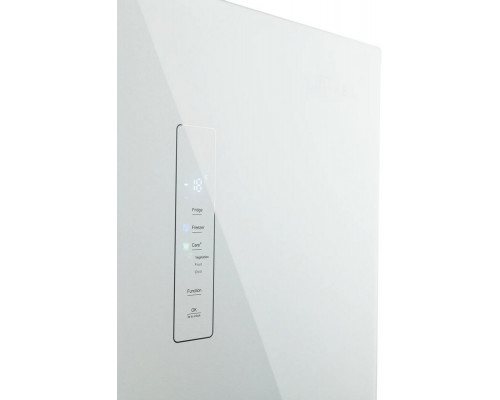 Холодильник ZUGEL ZRCD430W белое стекло
