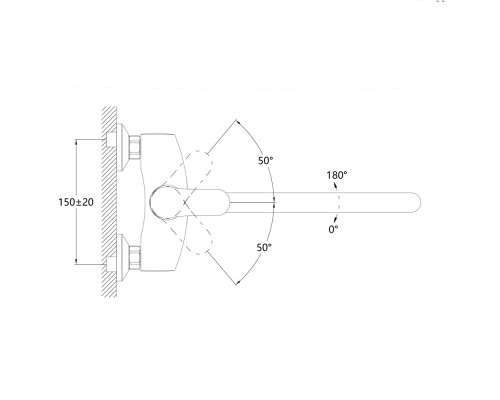 Смеситель для ванны Stemix STM 334-006E-151