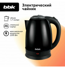 Чайник BBK EK1760S нерж/черный