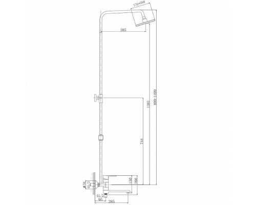 Душевая стойка Haiba HB2424