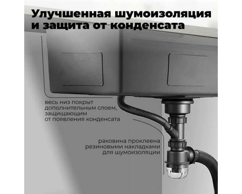 Кухонная мойка Dikalan KN605005 Кухонная мойка Dikalan KN605005