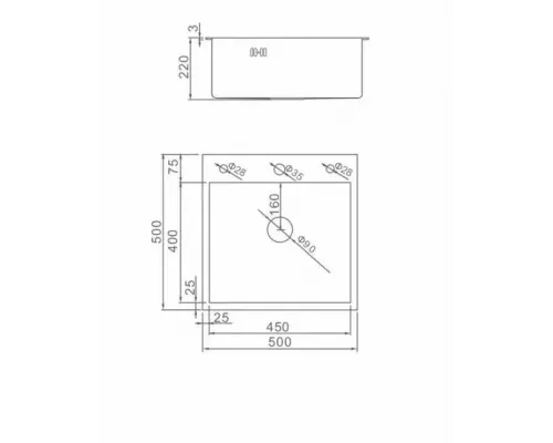 Кухонная мойка Dikalan KN505003