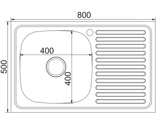Кухонная мойка MIXLINE 80*50R