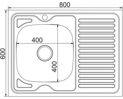 Кухонная мойка MIXLINE 80*60L