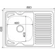Кухонная мойка MIXLINE 80*60L