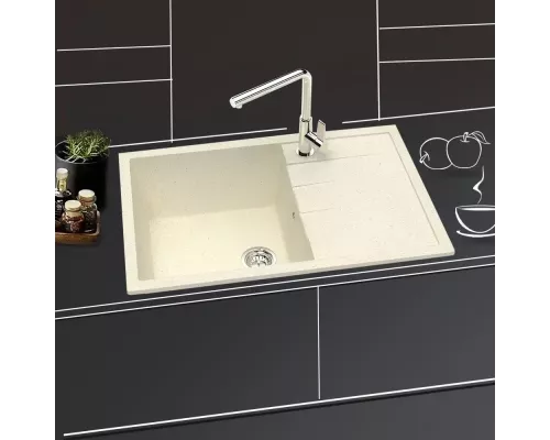 Кухонная мойка REDO RM-161 бежевый