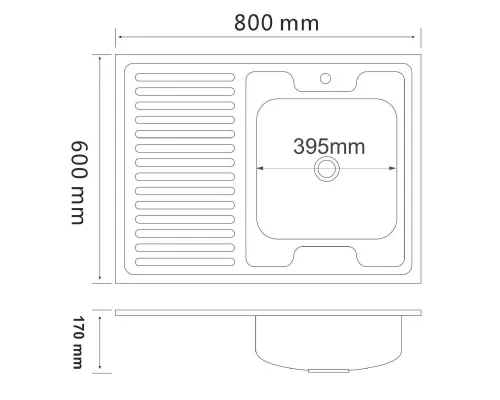 Кухонная мойка РМС MG6-8060R