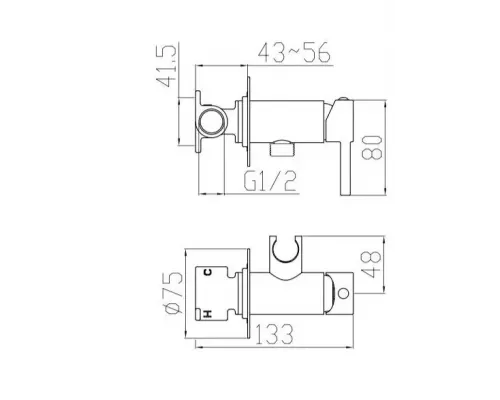 Смеситель для биде Venta BG22LVC