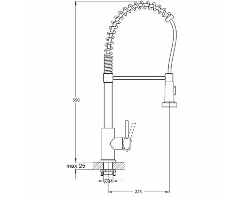 Смеситель для кухни G-Lauf ZAP4-G090KB