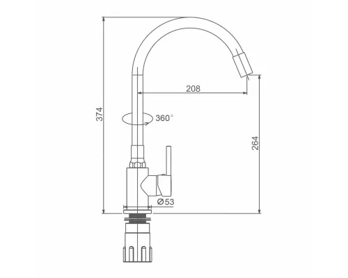 Смеситель для кухни Splenka S201.4407.05