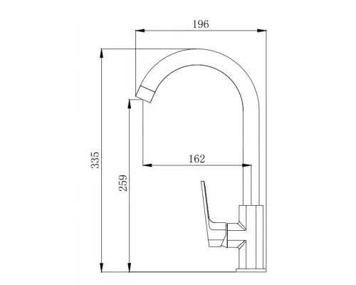 Смеситель для кухни Venta BT425FC