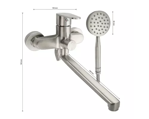 Смеситель для ванны MAGNUS 9241