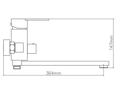 Смеситель для ванны Venta VT335DC