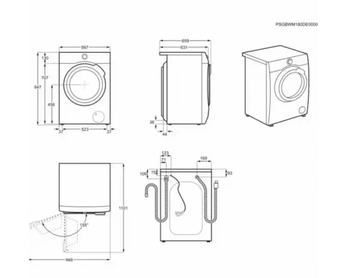 Стиральная машина AEG LWR71944B белый